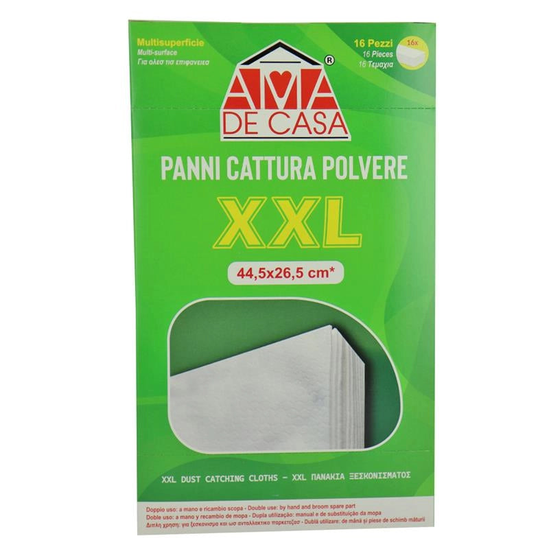 AMA DE CASA CATTURA POLVERE XXL TUTTE LE SUPERFICI X 16 PANNI