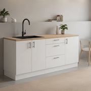 Cucinino Orlaya, Cucina 3 Cassetti, Elettrodomestici non inclusi, Bianco