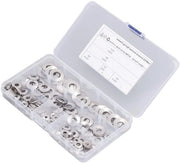 Set di viti Belleville in acciaio inossidabile a 128 pezzi, assortimento da M3 a M12 con anelli metrici in formato HTML, file di configurazione necessario.