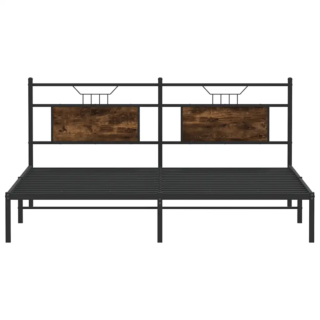 Giroletto senza Materasso Rovere Fumo 160x200 cm in Truciolato 4106746