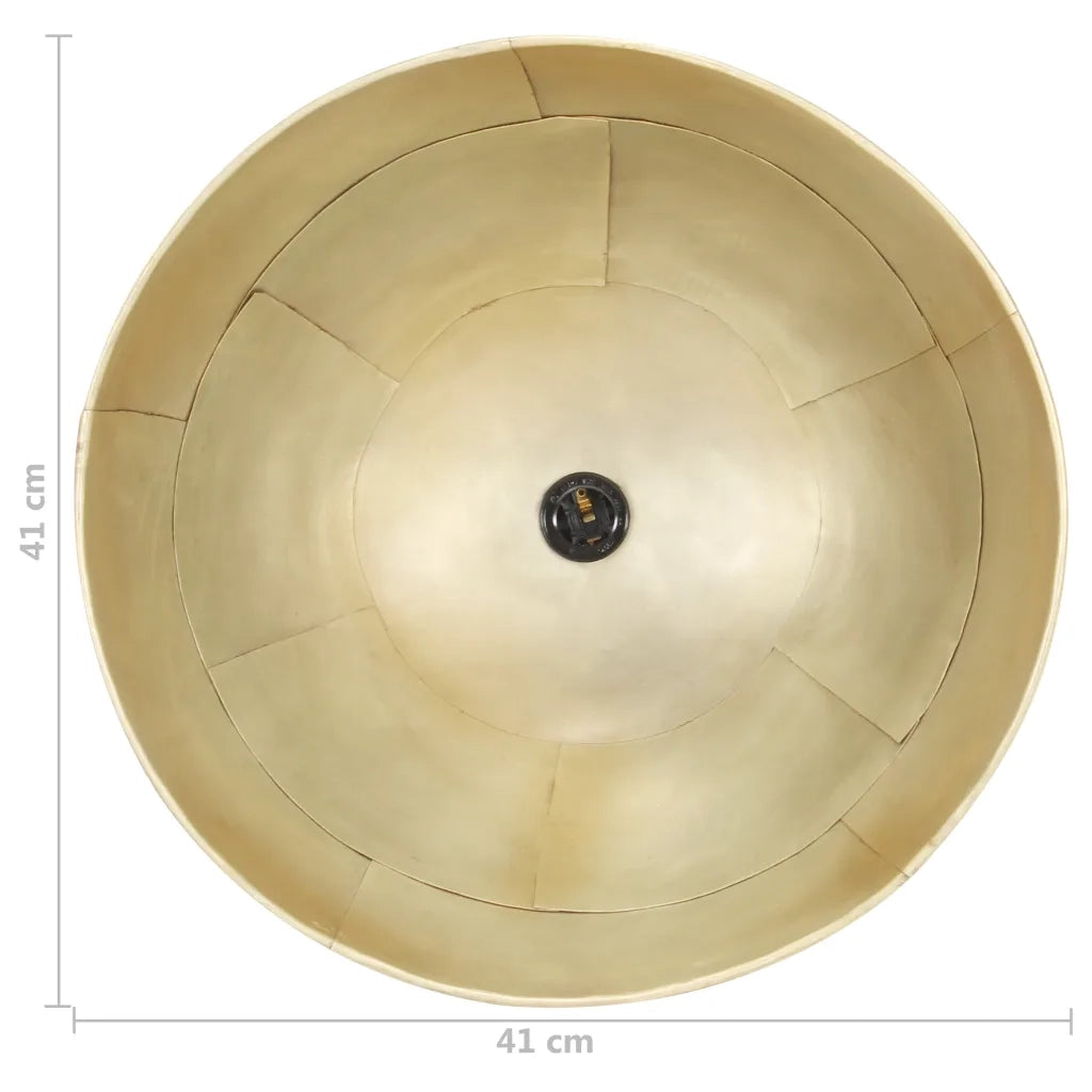 Lampada Industriale Vintage 25 W Ottone Rotonda 41 cm E27 320542