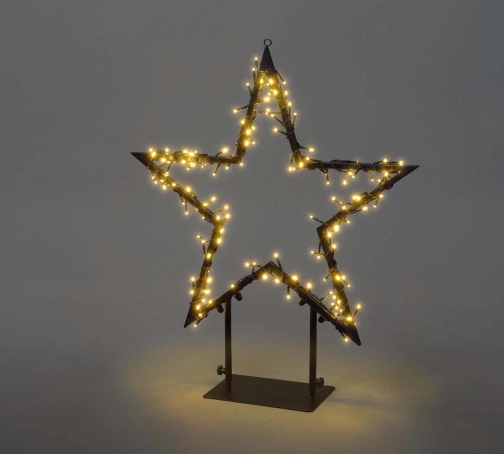 NATALE STELLA LED NATALIZIA DA 250 LDED 60XH70 CM A LUCE CALDA CON SPINA