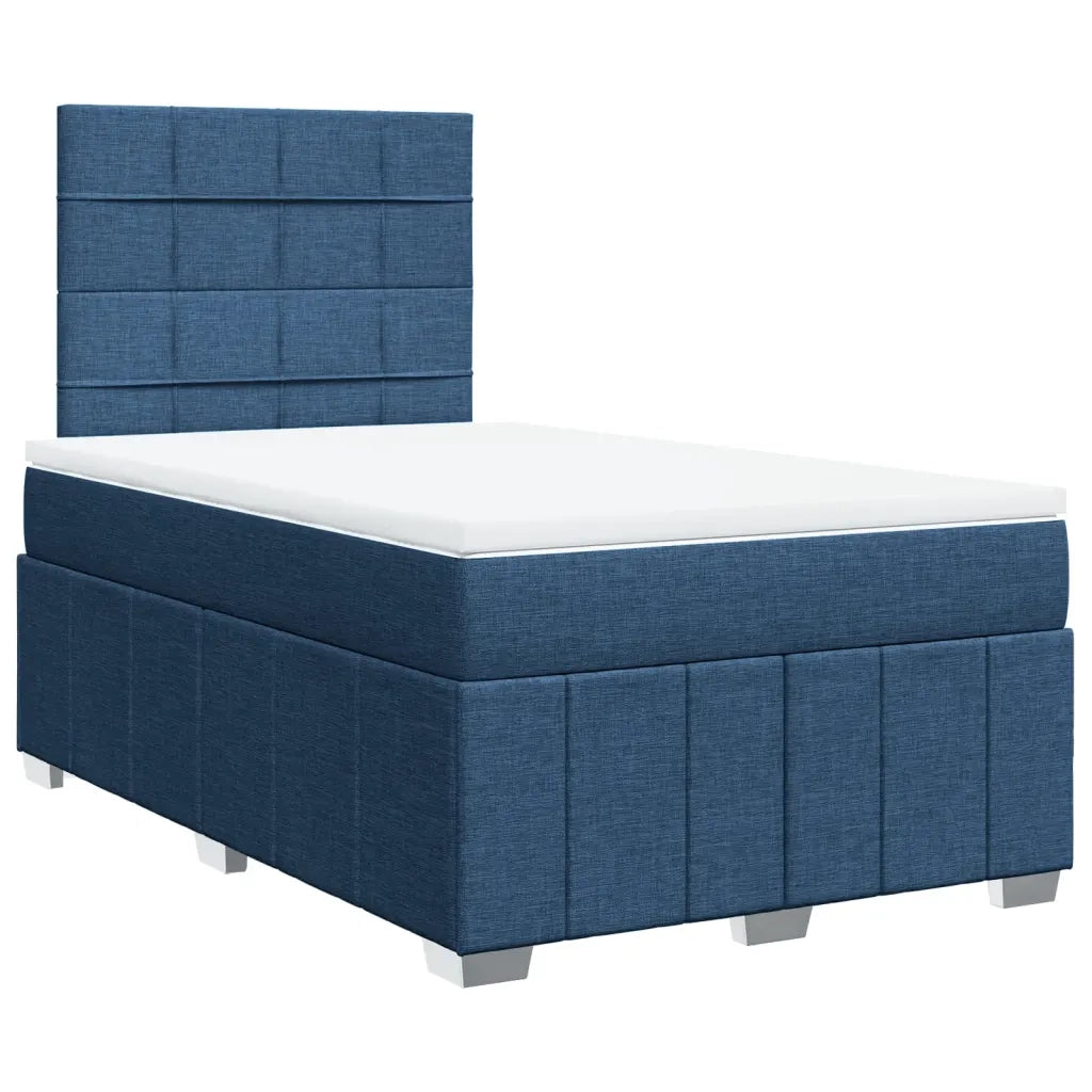 Giroletto a Molle con Materasso Blu 120x200 cm in Tessuto 3293941