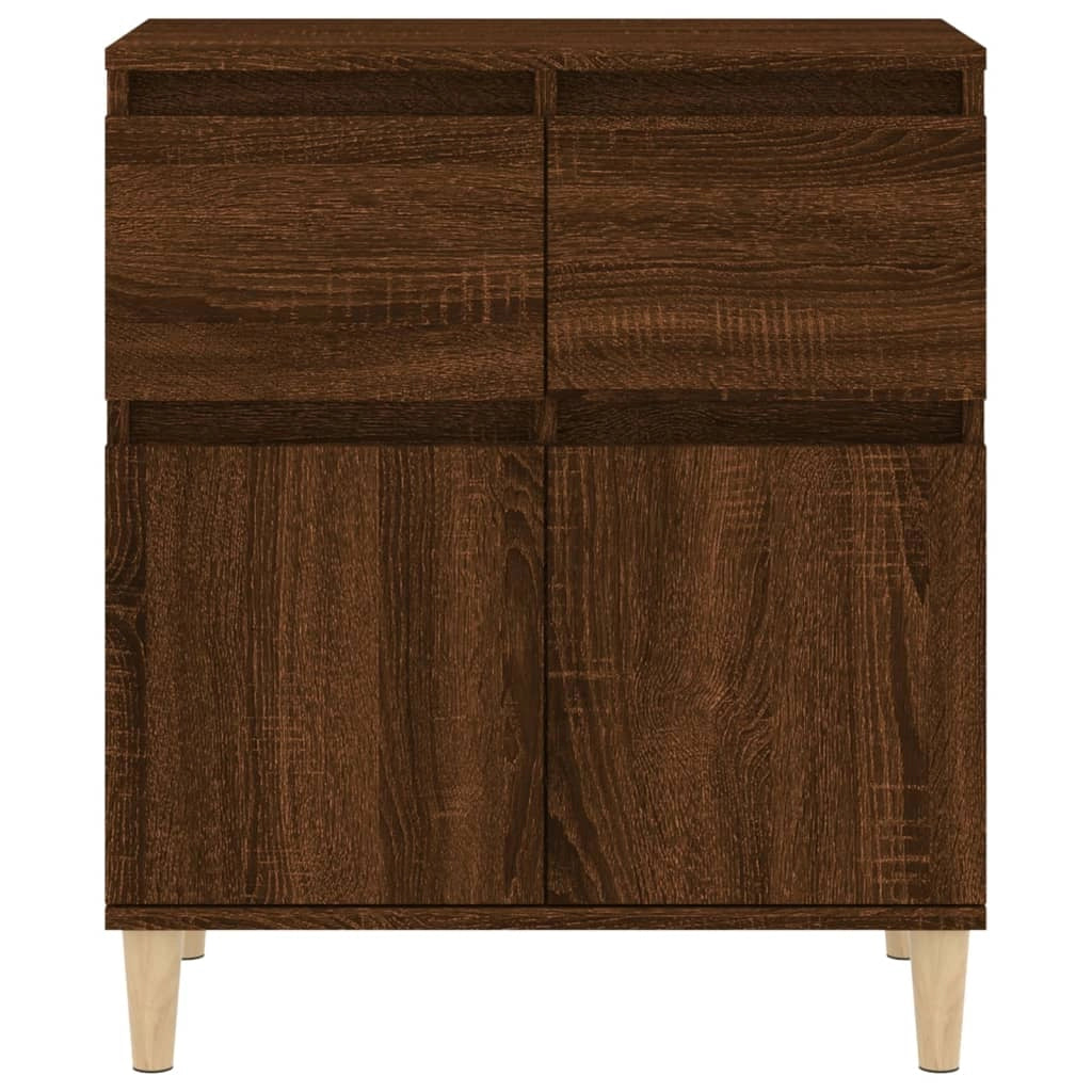 Buffet credenza cassettiera armadio mobile contenitore organizer per cucina soggiorno salotto 60 x 35 x 70 cm legno ingegnerizzato marrone 02_0031293