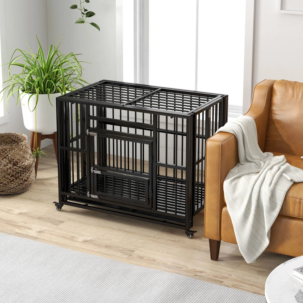 Gabbia per cani ¨C Minimal ¨C 94x58x78 cm, nero