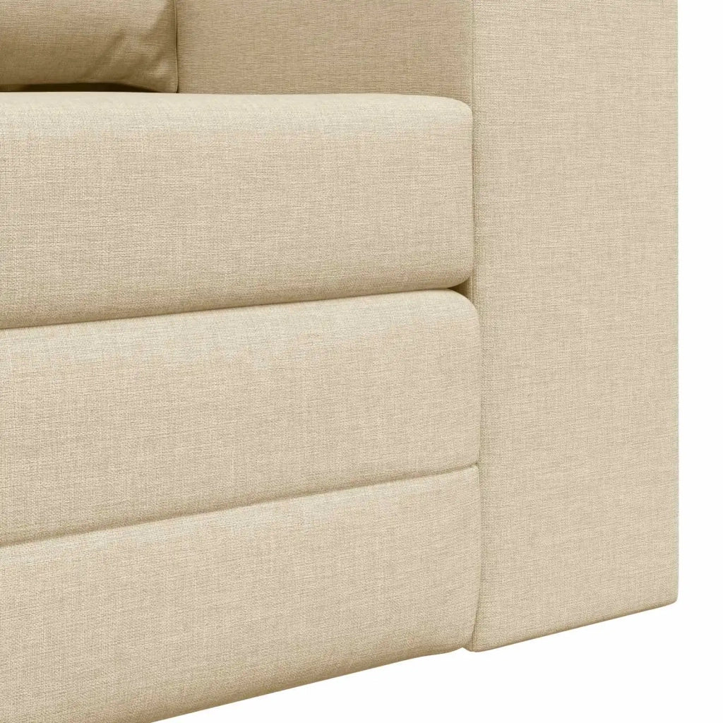 Divano letto 60cm Crema Tessuto 4106679