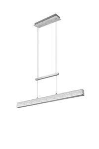 Lampada a Sospensione da Interno a LED in Metallo Alluminio Spazzolato