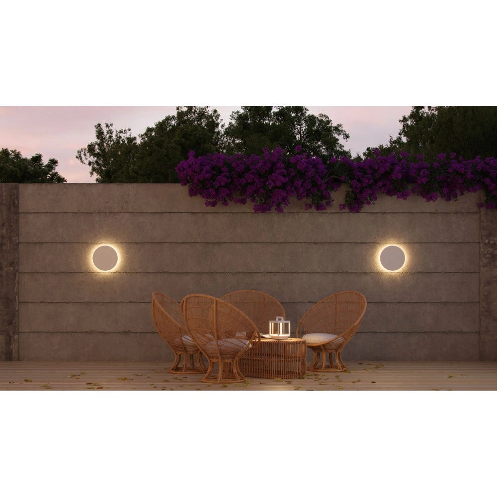 Mac Wall XL Bianco - Applique a led da muro 20W CCT Switch 2700K/3200K/4000K in alluminio, Luce murale a 360 Gradi - Beneito & Faure