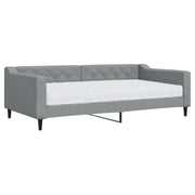 Divano letto | Sof¨¤ letto | Letto singolo con Materasso Grigio Chiaro 100x200 cm in Tessuto