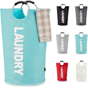 Wastino grande 125L, 8 colori, con manubri imbottiti, con vasca acqua-tight, con vasca pieghevole per facile stoccaggio, colore leggero azzurro