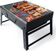 Griglia barbecue portatile e pieghevole a carbone - BBQ con maniglie - tavolo da barbecue outdoor - 40 x 25 x 20 cm