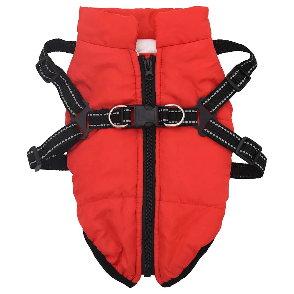 Cappotto Cani Imbracatura Impermeabile Riflettente Rosso L32 CFW7981540