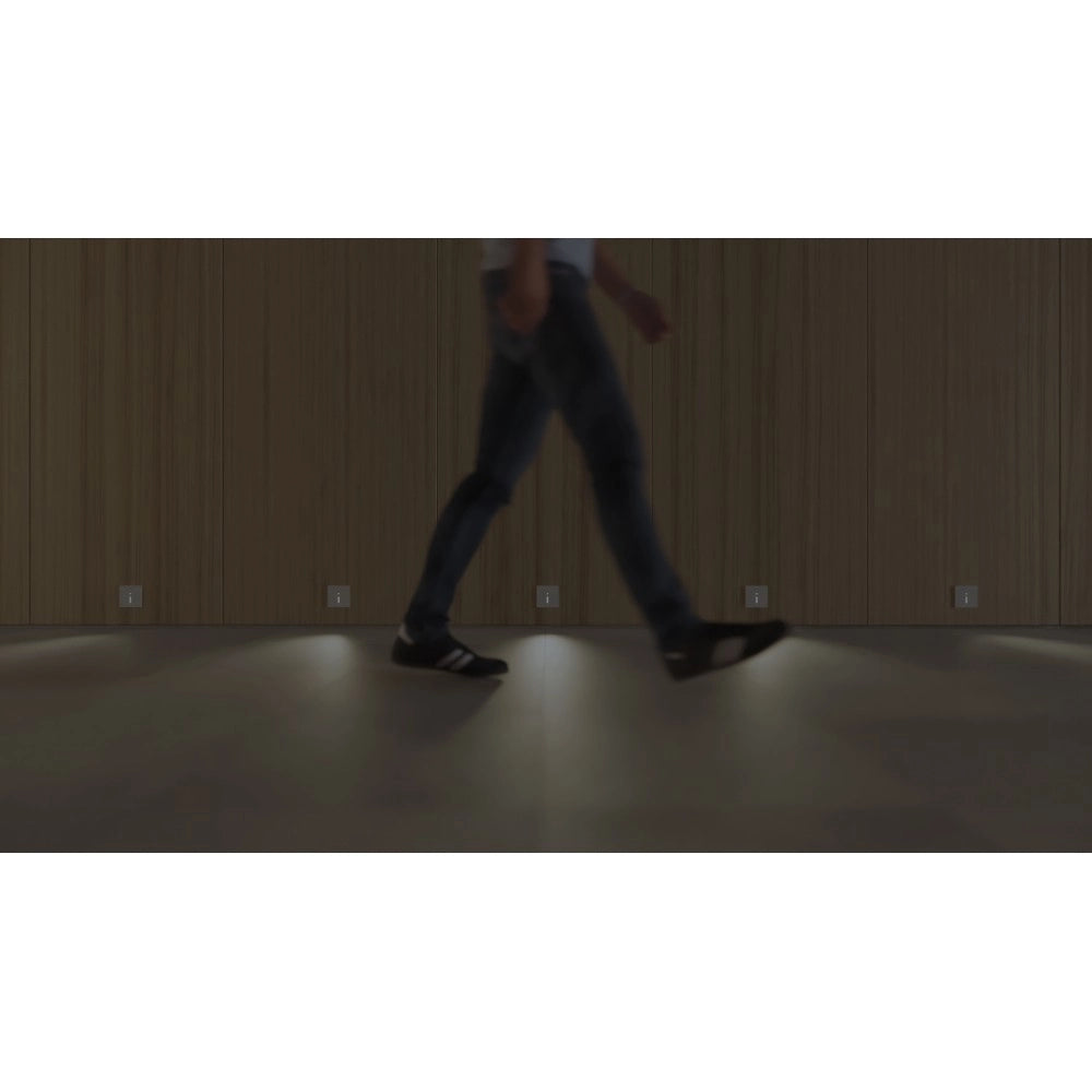 Beneito & Faure - Luce da incasso segnapasso LED Lao 1,5W - Sensore presenza e crepuscolare 2700K/3200K/4000K - Bianco e Nero