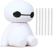 Mini bevochtigatore d'aria portatile USB per la camera da letto ufficio auto piante (bianco+6 stick di filtro)