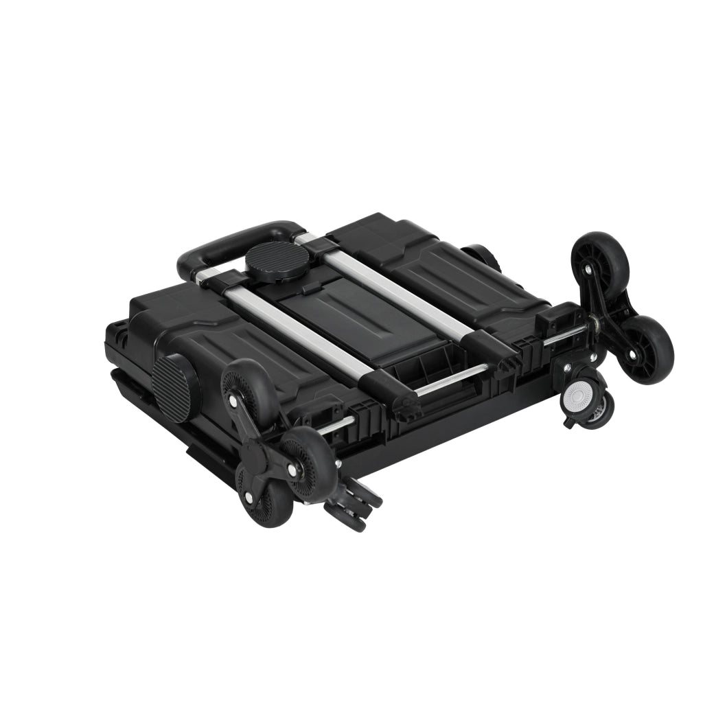 Carrello della spesa pieghevole ¨C zephmum ¨C Nero, acciaio, 65 kg