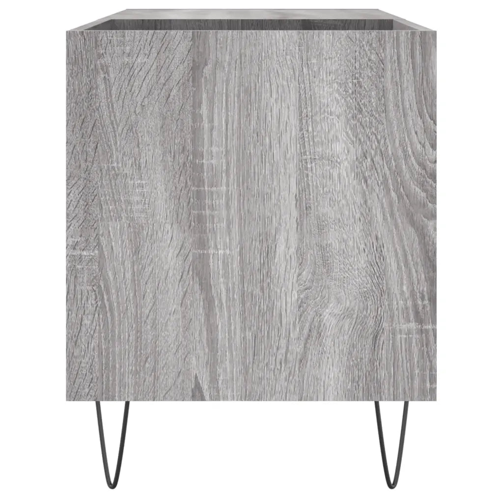 Mobile Porta Dischi Grigio Sonoma 85x38x48 cm Legno Multistrato 831706
