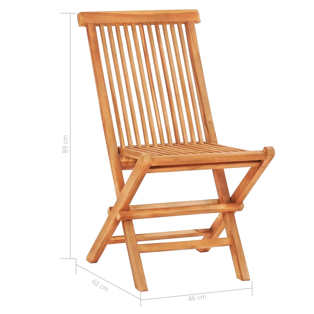Set da Bistrot 3 pz con Cuscini a Quadri Grigi Massello di Teak 3063239