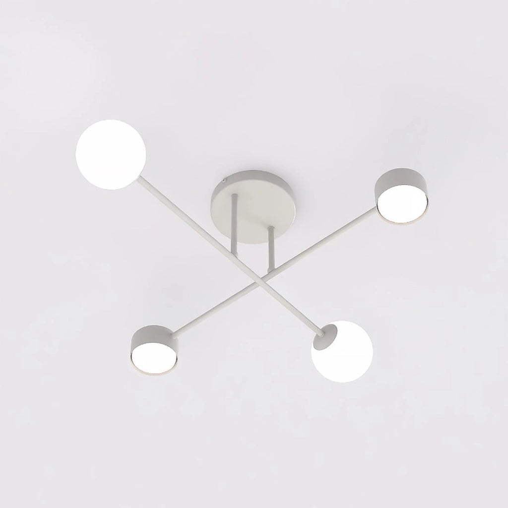 Lampada a sospensione Holon in acciaio bianco