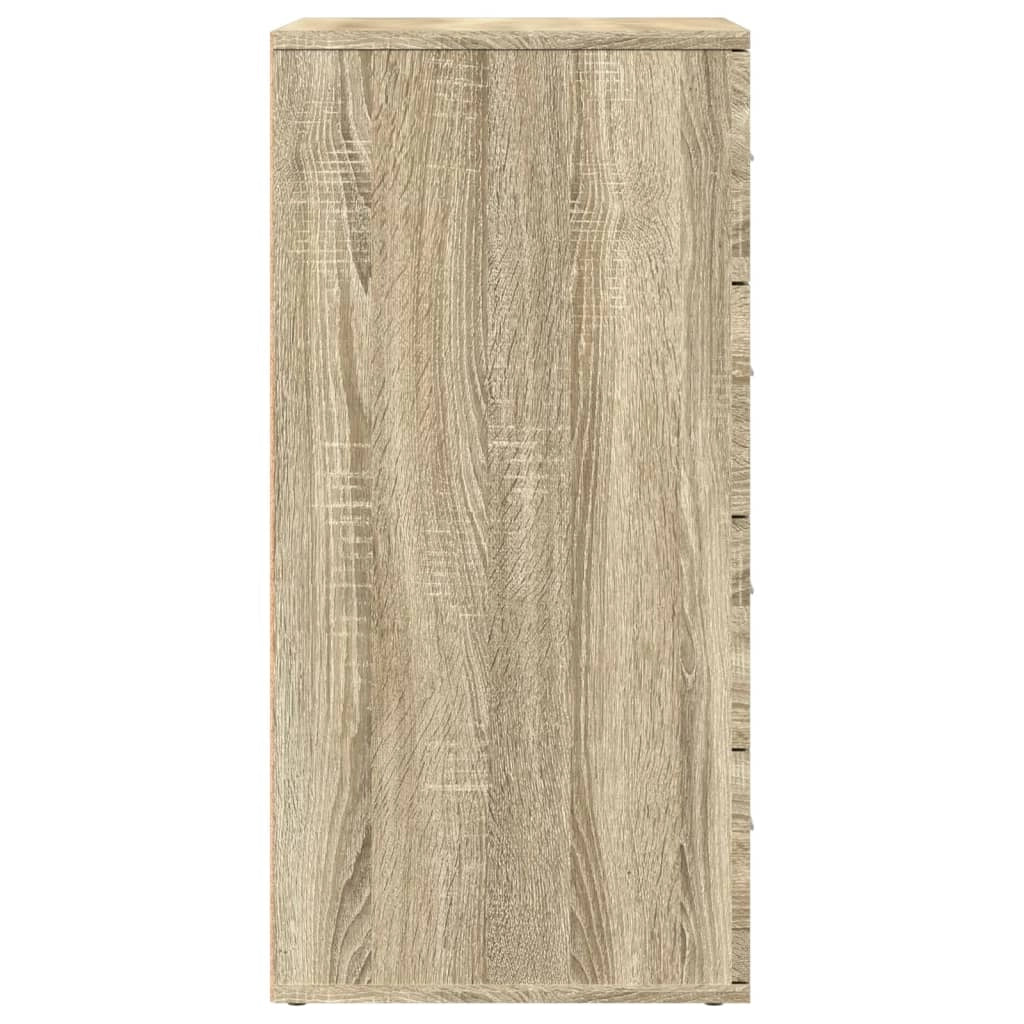 Buffet credenza cassettiera armadio mobile contenitore organizer per cucina soggiorno salotti 3 pezzi legno ingegnerizzato Sonoma marrone 02_0037115