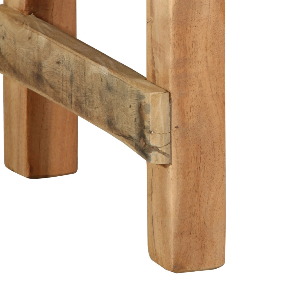 Panchina 110x35x46 cm in legno massello di recupero