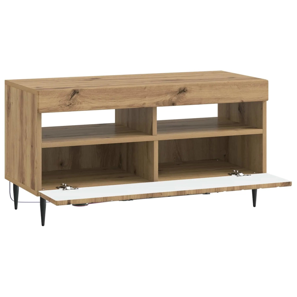 Mobile TV LED Rovere Artigianale Legno ingegnerizzato 896564