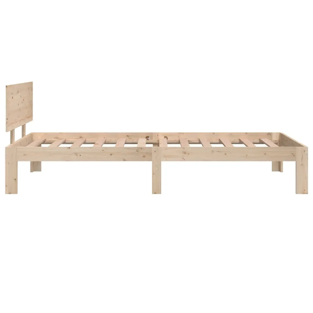 Giroletto-Struttura Letto in Legno Massello 90x190 cm Single 522369