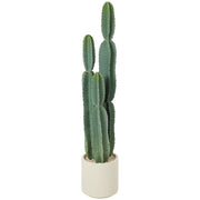 Pianta di cactus artificiale, grande, 111 cm, pianta artificiale in vaso per ufficio o soggiorno