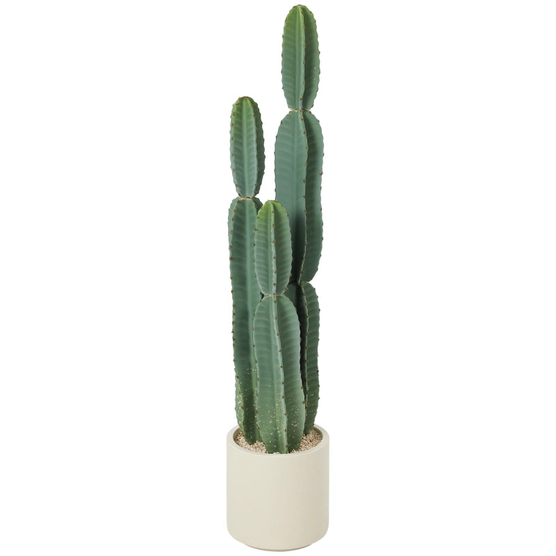 Pianta di cactus artificiale, grande, 111 cm, pianta artificiale in vaso per ufficio o soggiorno