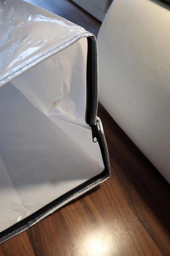 Copertura protettiva per materasso in plastica, 200 x 200 x 30cm, con piegatura, trasparente, resistente alle scalfitture 120µ per il trasporto, la spostamento, l'archiviazione, il deposito, il trasporto, Borsa di archiviazione