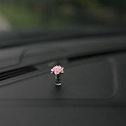 Accessorio per retrovisore e cruscotto in vetro con miniatura realistica di animale