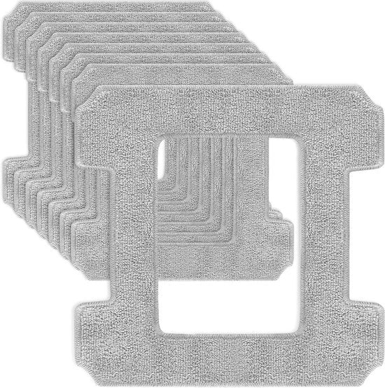 Set di 8 spazzole di pulizia riutilizzabili per robot per la pulizia delle finestre - Asciugamani a microfibra per Ecovacs W2 PRO / W2 Pro Omni / W2 Omni