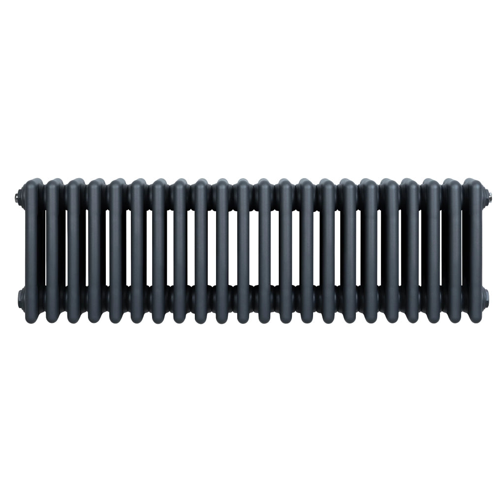 Radiatore Tradizionale 4 Colonne Orizzontale Antracite 300 x 1010 mm