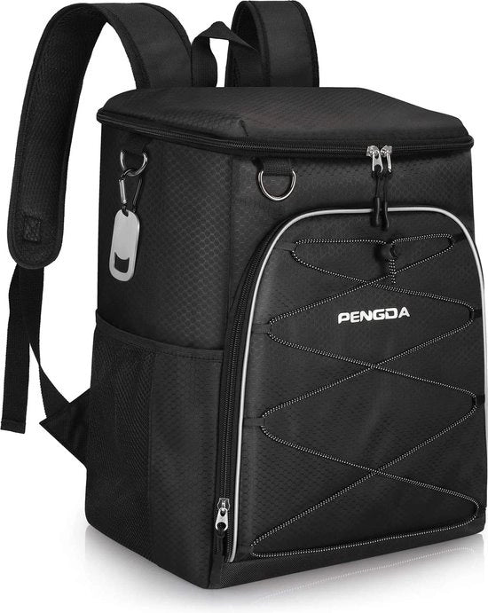 Borsa da campeggio isolata da 25L con 36 cassette grande impermeabile per picnic, campeggio, escursioni, spiaggia