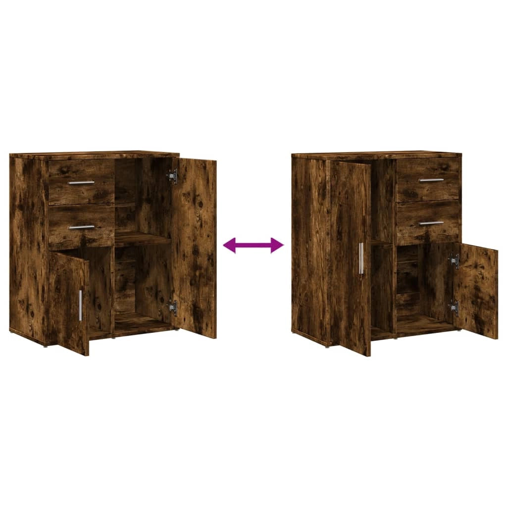 Buffet credenza cassettiera armadio mobile contenitore organizer per cucina soggiorno salotto 60 x 31 x 70 cm legno ingegnerizzato marrone 02_0030968