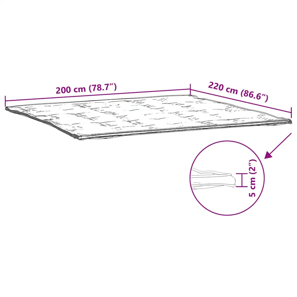 Coprimaterasso Bianco 200x220 cm CFW8215477