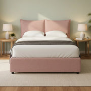 Uckfield, Letto Matrimoniale Sfoderabile Made in Italy, Rosa