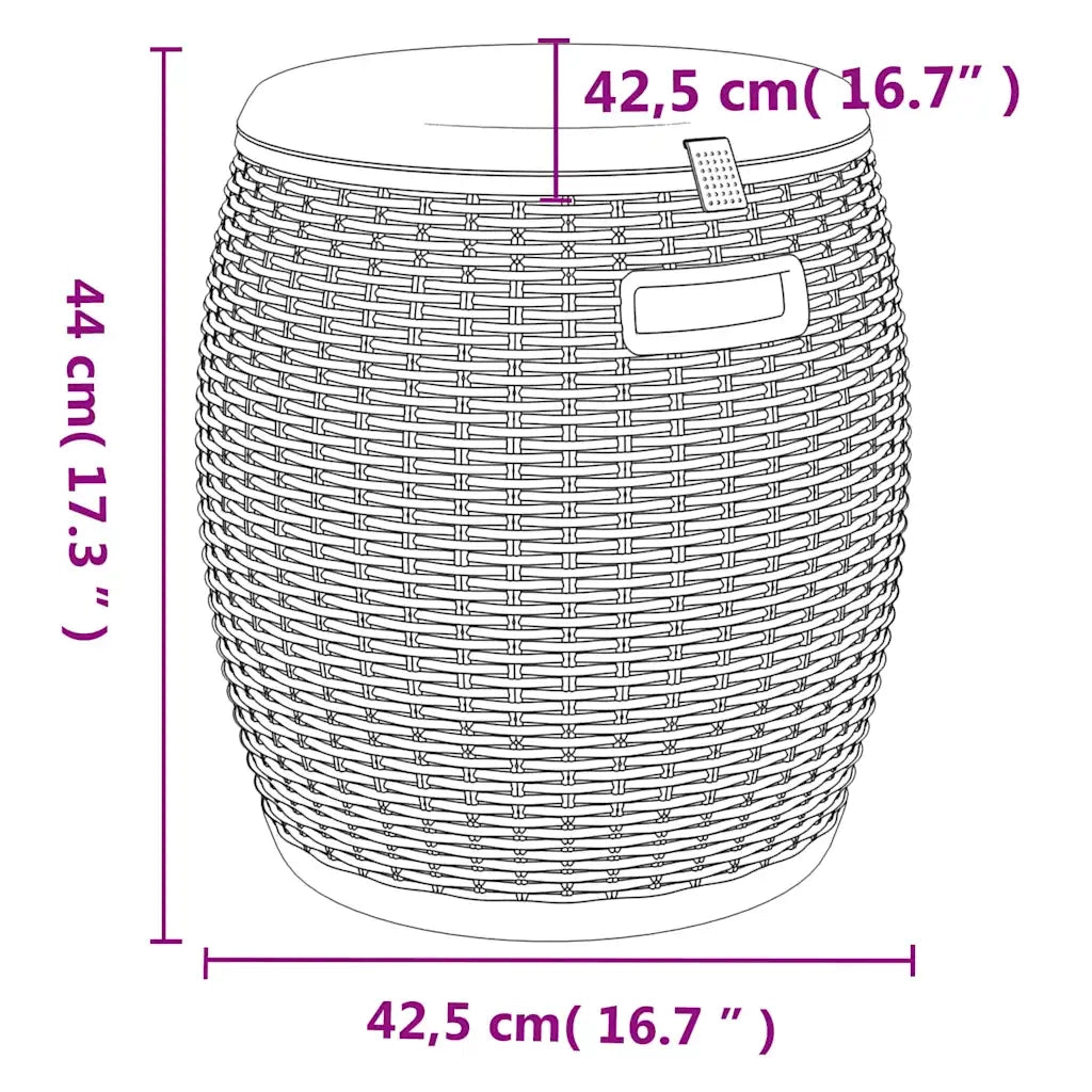 Contenitore da Giardino 4 in 1 Polipropilene Marrone Chiaro CFW1331792
