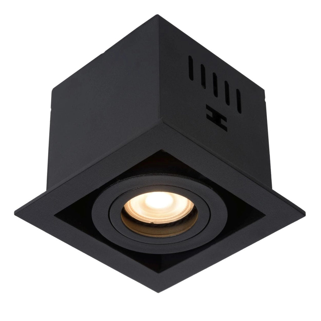 Faretto soffitto Lucide Chimney GU10 50W nero quadrato