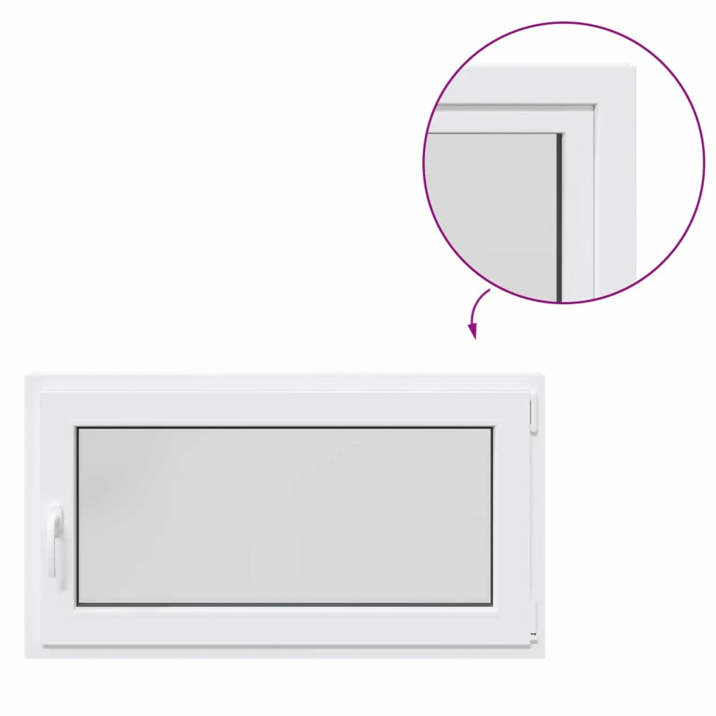 Finestra per Soffitta RISOR 110 x 50 cm PVC e Vetro Bianco CFW5386312