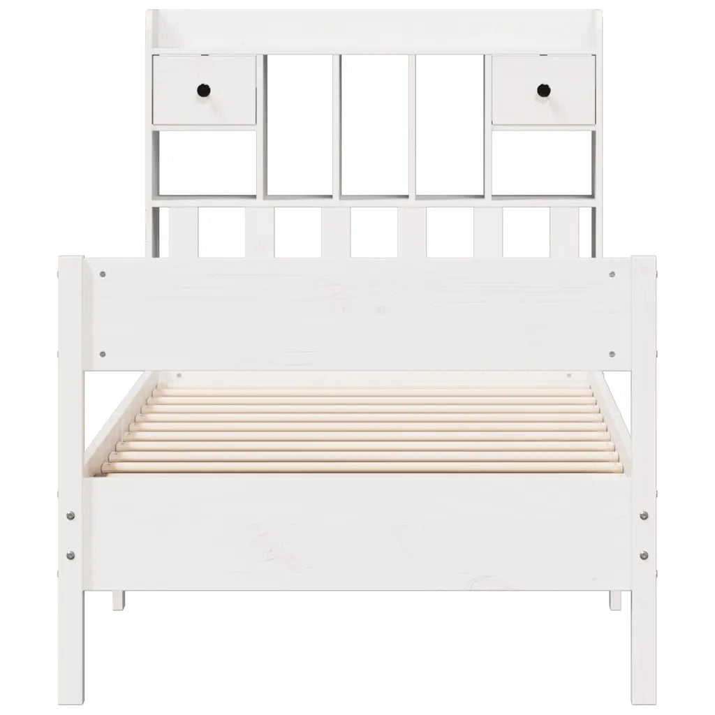 Letto con Libreria senza Materasso 75x190 cm in Legno Pino 3323051