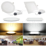 Trade Shop - Pannello A Led Tondo O Quadrato 3 6 12 18 20 25w Ad Incasso Fredda Calda Neutra - -bianco Freddo-25 Watt -quadrato    -