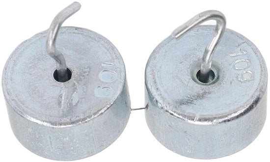 Set di pesi da studio 10g - Acciaio cromato - Peso doppio - Set da 2 - Educazione/Natura - Materiale ecologico - Set di pesi