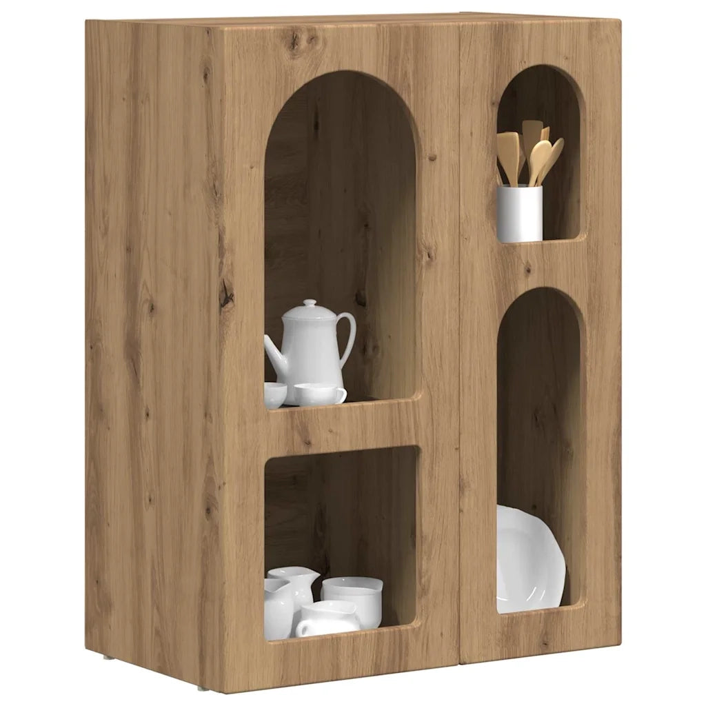 Credenza-Buffet-Armadio da cucina Rovere artigianale 59 x 35 x 80.5 cm Legno multistrato