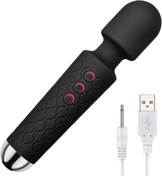 Vibromasseur per Donna - Sex Toys Donna – 20 modalità di vibrazione e 8 velocità – Sex Toys – Spedito in modo discreto – Ricaricabile via USB - Nero