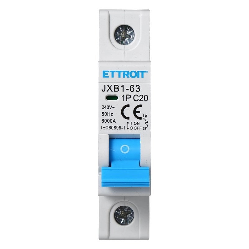 Interruttore Magnetotermico Automatico 1P 20A 6000A 220V Salvavita Stotz Occupa 1 Modulo DIN