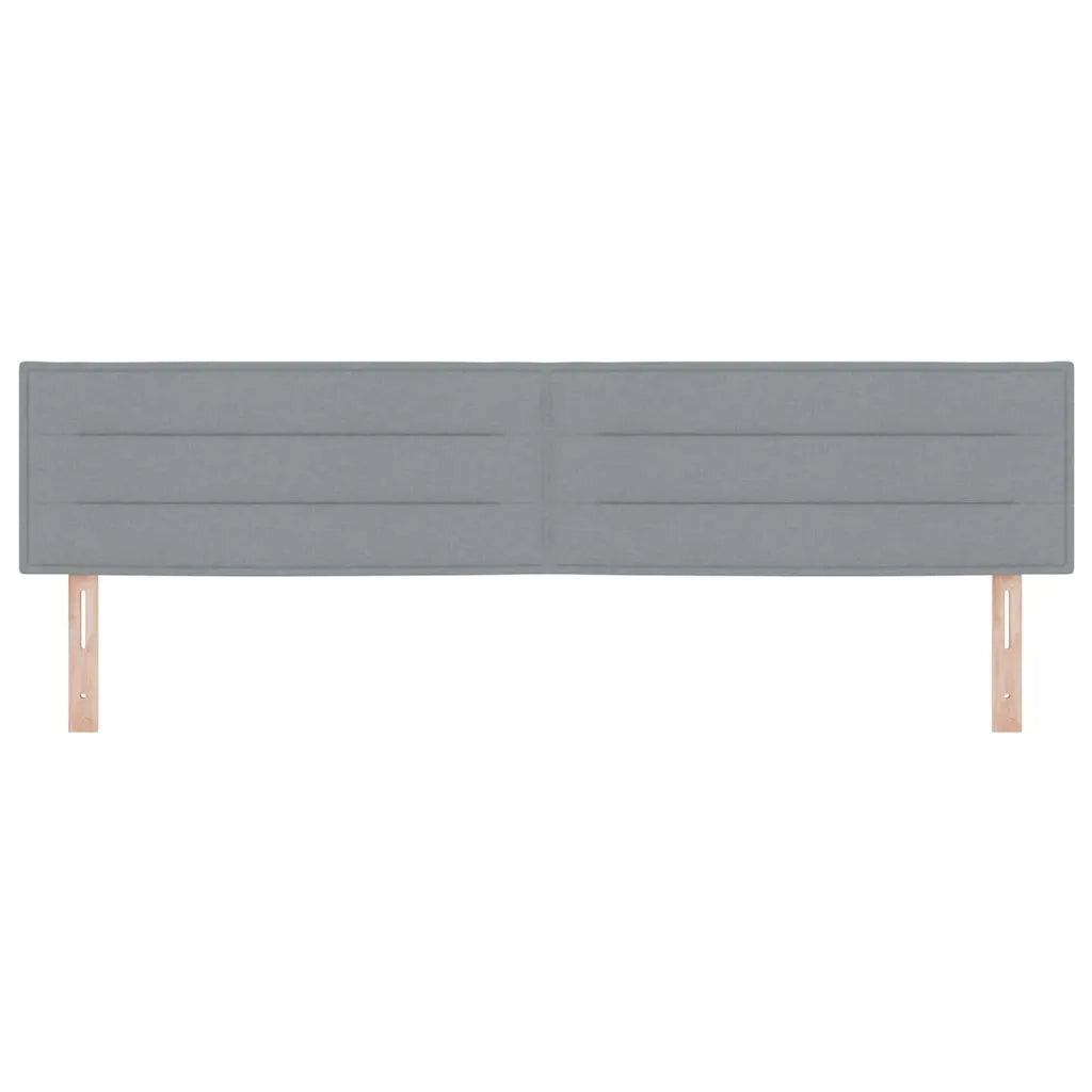 Testiera Grigio chiaro 200 cm Tessuto 42007034