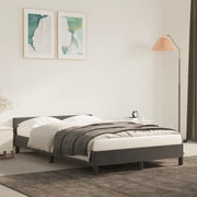 Giroletto senza Materasso Grigio Scuro 120x190 cm Velluto