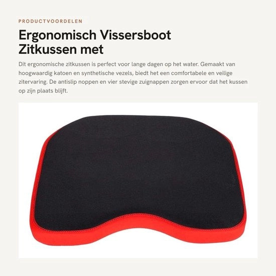 Cuscino Ergonomico Antiscivolo Leggero con Maniglie - 30 x 25 x 4,5 cm - Materiale di Velluto Resistente e Sintetico