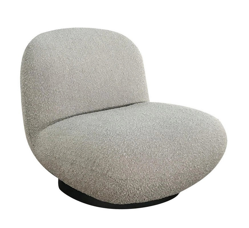 Poltrona 81x95x71h cm Margot Girev Grigio Bouclè