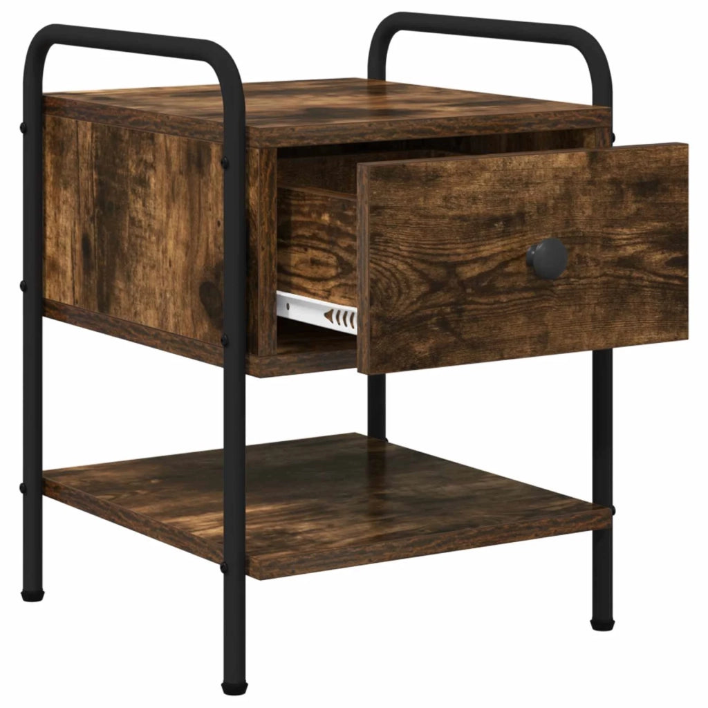 Armadio da Notte Rovere Fumo 35 x 36,5 x 47 cm 8007663
